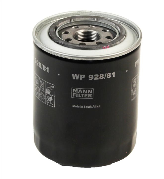 Mann-Filter WP 928/81 Oil Filter WP92881: Buy near me at 2407.PL in Poland at an Affordable price!