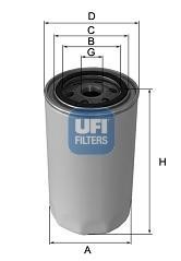 2359300 UFI Hydraulikfilter, Automatikgetriebe
