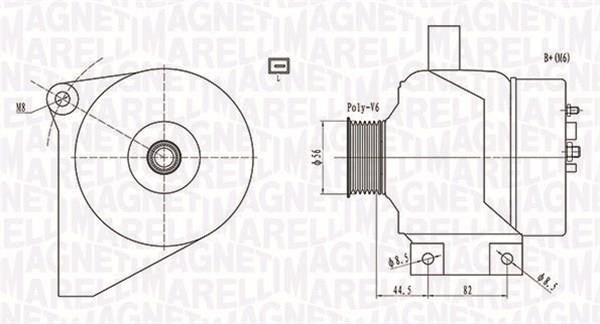 063731861010 Magneti marelli Alternator
