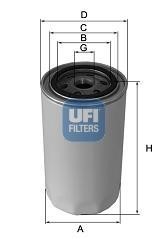 Ufi 2354800 Oil Filter 2354800: Buy near me in Poland at 2407.PL - Good price!