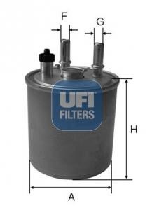 Ufi 24.114.00 Fuel filter 2411400: Buy near me in Poland at 2407.PL - Good price!