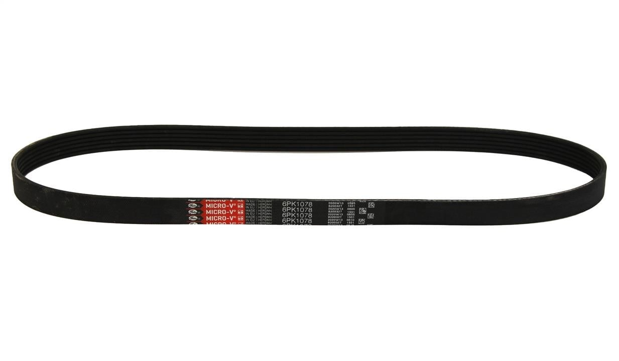 Alternator belt Subaru Legacy: 6PK1078 Gates Poly-V belt 6PK1078