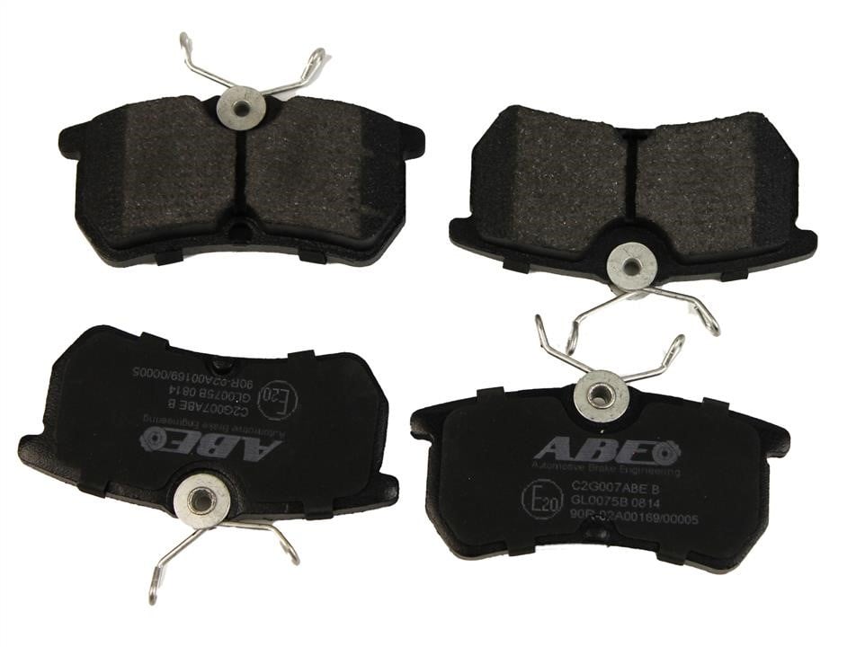 C2G007ABE ABE Rear brake pad set
