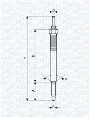 Glühkerze Magneti marelli 062900074304