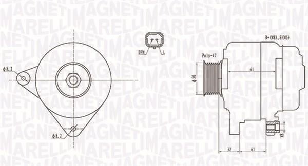 Magneti marelli 063731959010 Alternator 063731959010: Buy near me at 2407.PL in Poland at an Affordable price!