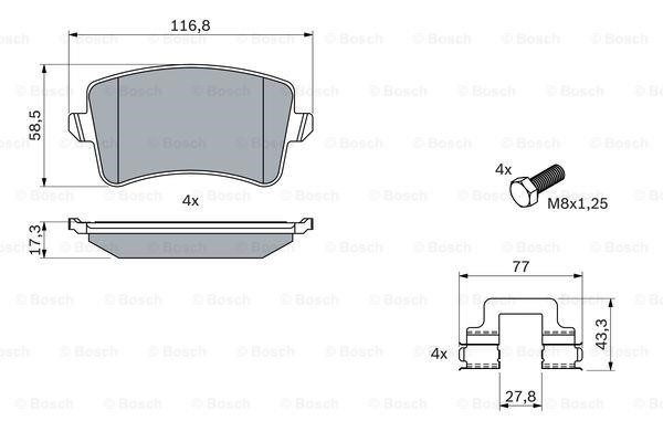 Bosch Bremsbelagsatz – Preis 161 PLN