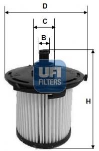 Kraftstofffilter Ufi 26.074.00