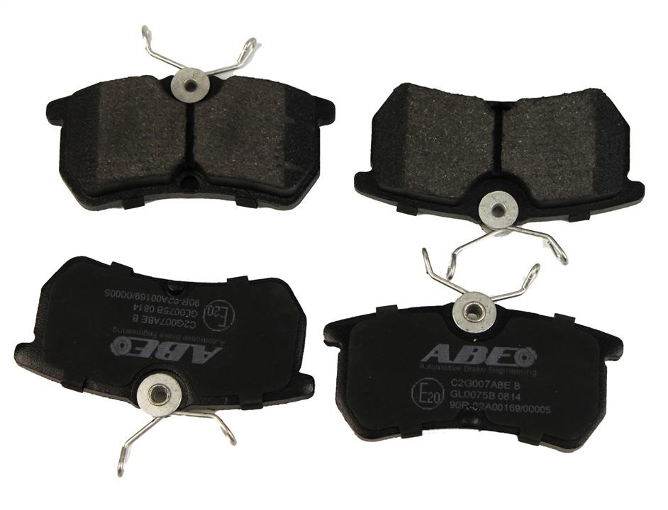 ABE C2G007ABE Rear disc brake pads, set C2G007ABE: Buy near me in Poland at 2407.PL - Good price!