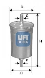 Ufi 31.740.03 Fuel filter 3174003: Buy near me in Poland at 2407.PL - Good price!