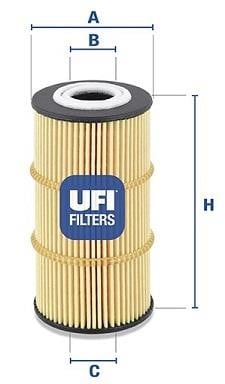 Ufi 25.170.00 Oil Filter 2517000: Buy near me in Poland at 2407.PL - Good price!