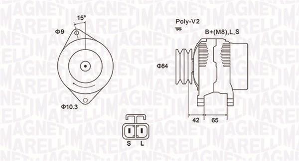 Magneti marelli 063731530010 Генератор 063731530010: Приваблива ціна - Купити у Польщі на 2407.PL!