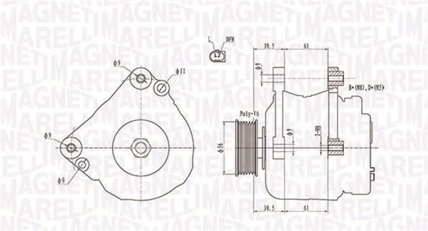 Magneti marelli 063731818010 Генератор 063731818010: Приваблива ціна - Купити у Польщі на 2407.PL!