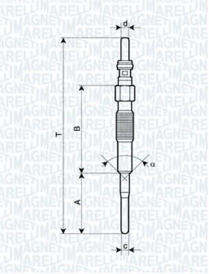 Свеча накаливания Magneti marelli 062900079304