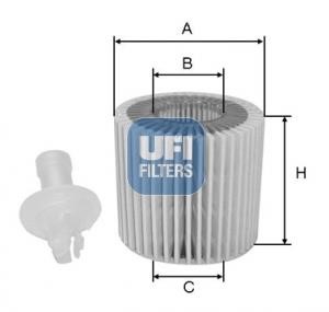 Ufi 25.196.00 Oil Filter 2519600: Buy near me at 2407.PL in Poland at an Affordable price!