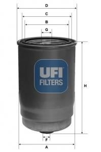 2412300 UFI Kraftstofffilter