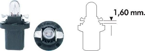 Żarówka T5 12V 1,2W Magneti marelli 003723100000