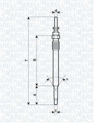 Świeca żarowa Magneti marelli 062900009304