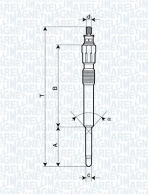 Magneti marelli 062900043304 Glow plug 062900043304: Buy near me in Poland at 2407.PL - Good price!