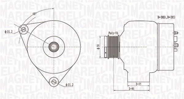 063731300010 Magneti marelli Alternator