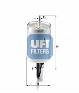 Ufi 31.A06.00 Fuel filter 31A0600: Buy near me in Poland at 2407.PL - Good price!