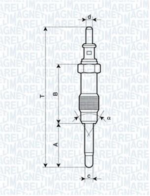 Glühkerze Magneti marelli 062900046304