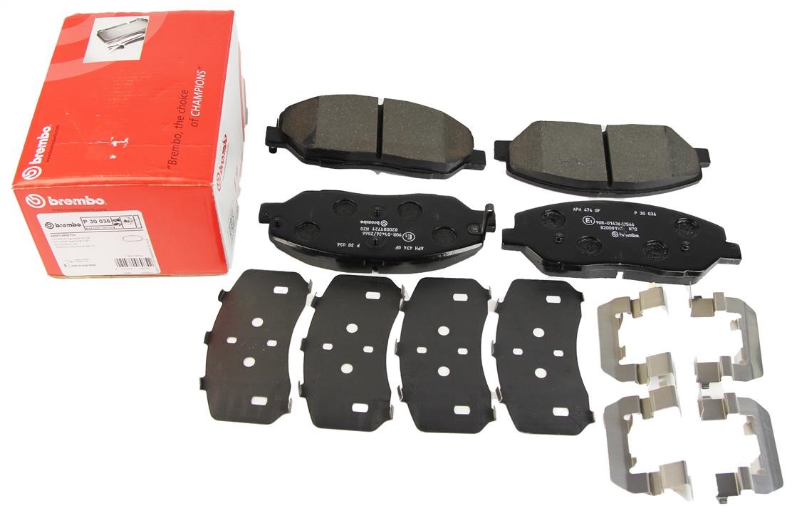 Brake pad set Brembo P 30 036
