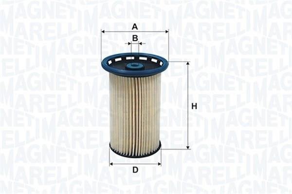 Filtr paliwa do samochodu Chrysler: 153071762412 Magneti marelli Filtr paliwa