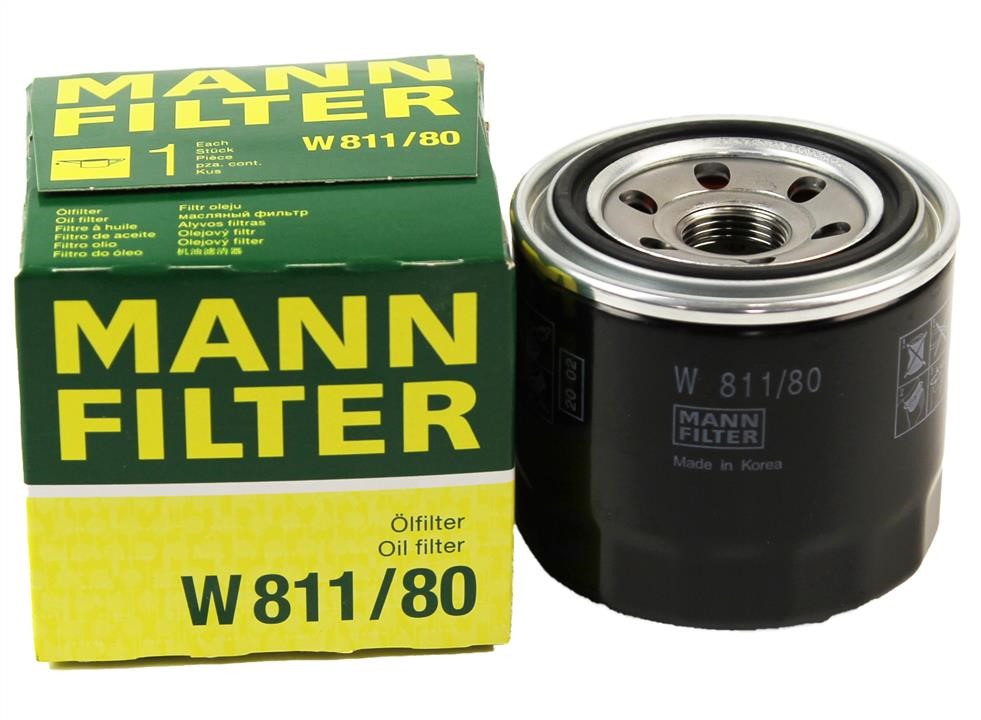  MANN-FILTER W 811/80 Spin-On Oil Filter : Automotive