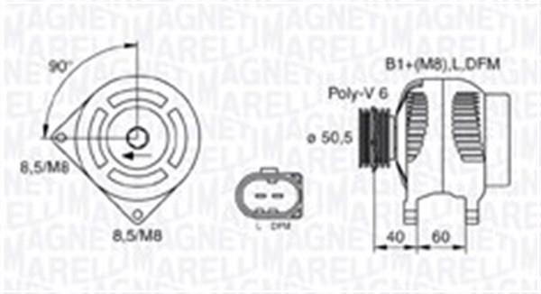 Alternator Magneti marelli 063731542010