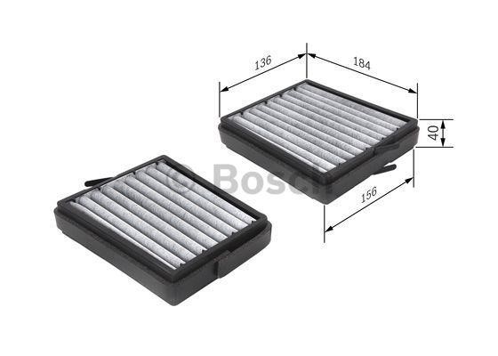 Bosch Cabin filter with activated carbon – price 221 PLN