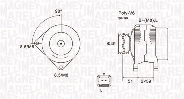 Magneti marelli 063731881010 Alternator 063731881010: Dobra cena w Polsce na 2407.PL - Kup Teraz!