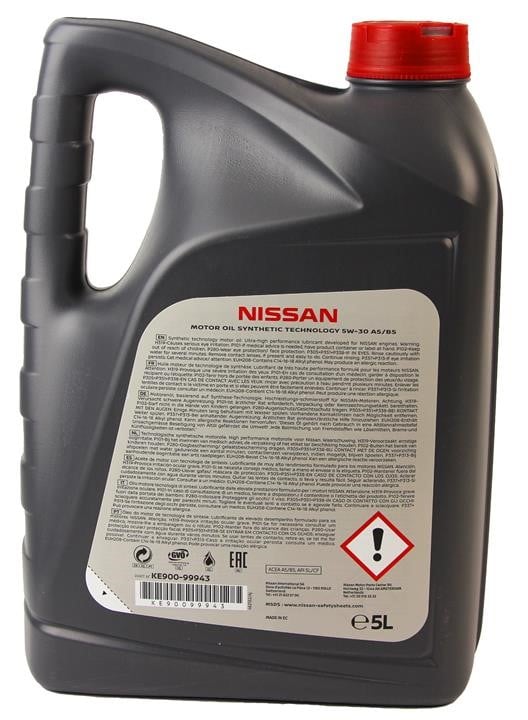 Olej silnikowy Nissan Motor Oil FS 5W-30, 5L Nissan KE900-99943