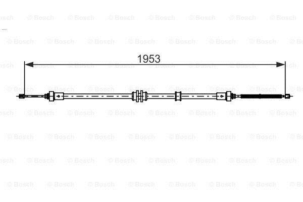 Трос стояночного тормоза Bosch 1 987 482 732