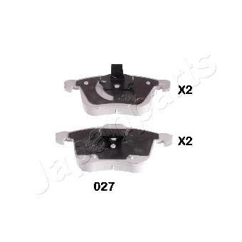 Japanparts PA-027AF Brake Pad Set, disc brake PA027AF: Buy near me in Poland at 2407.PL - Good price!