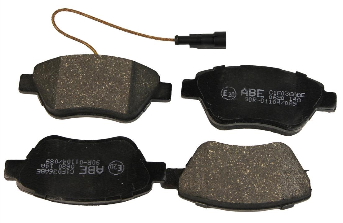 ABE C1F036ABE Front disc brake pads, set C1F036ABE: Buy near me in Poland at 2407.PL - Good price!