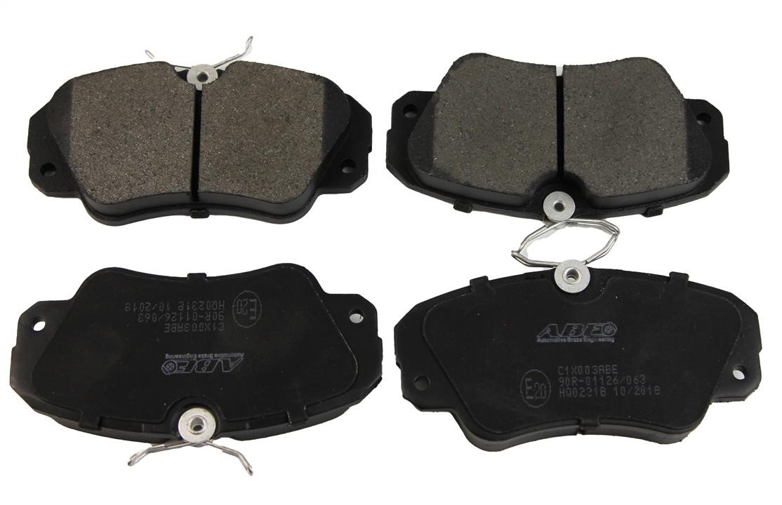 ABE C1X003ABE Front disc brake pads, set C1X003ABE: Buy near me in Poland at 2407.PL - Good price!