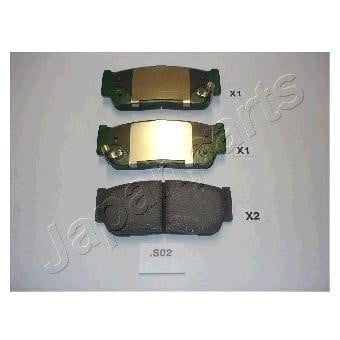 PPS02AF Japanparts Klocki hamulcowe, zestaw