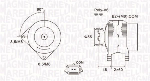 Magneti marelli 063731974010 Alternator 063731974010: Dobra cena w Polsce na 2407.PL - Kup Teraz!