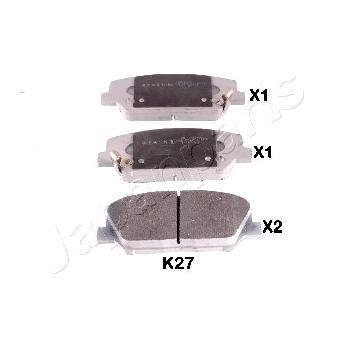 Japanparts PA-K27AF Brake Pad Set, disc brake PAK27AF: Buy near me in Poland at 2407.PL - Good price!