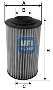 Ufi 25.163.00 Oil Filter 2516300: Buy near me at 2407.PL in Poland at an Affordable price!
