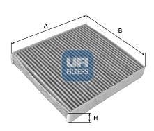 Ufi 54.234.00 Activated Carbon Cabin Filter 5423400: Buy near me in Poland at 2407.PL - Good price!