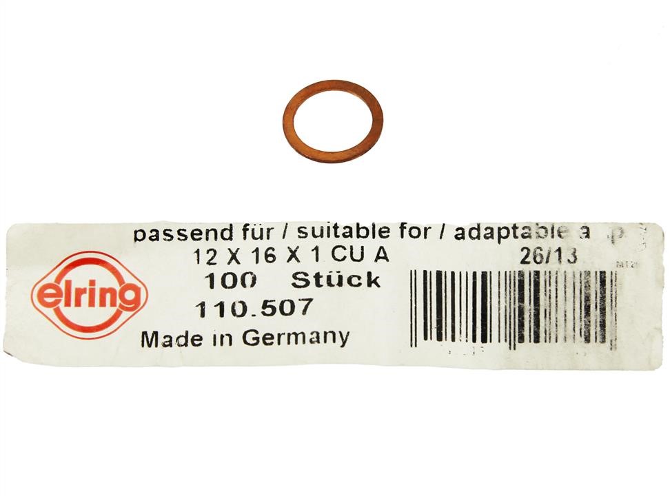 Ölablassschraube Dichtung Elring 110.507