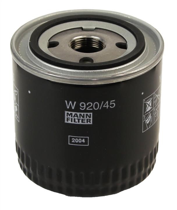 Mann-Filter W 920/45 Масляный фильтр W92045: Отличная цена - Купить в Польше на 2407.PL!