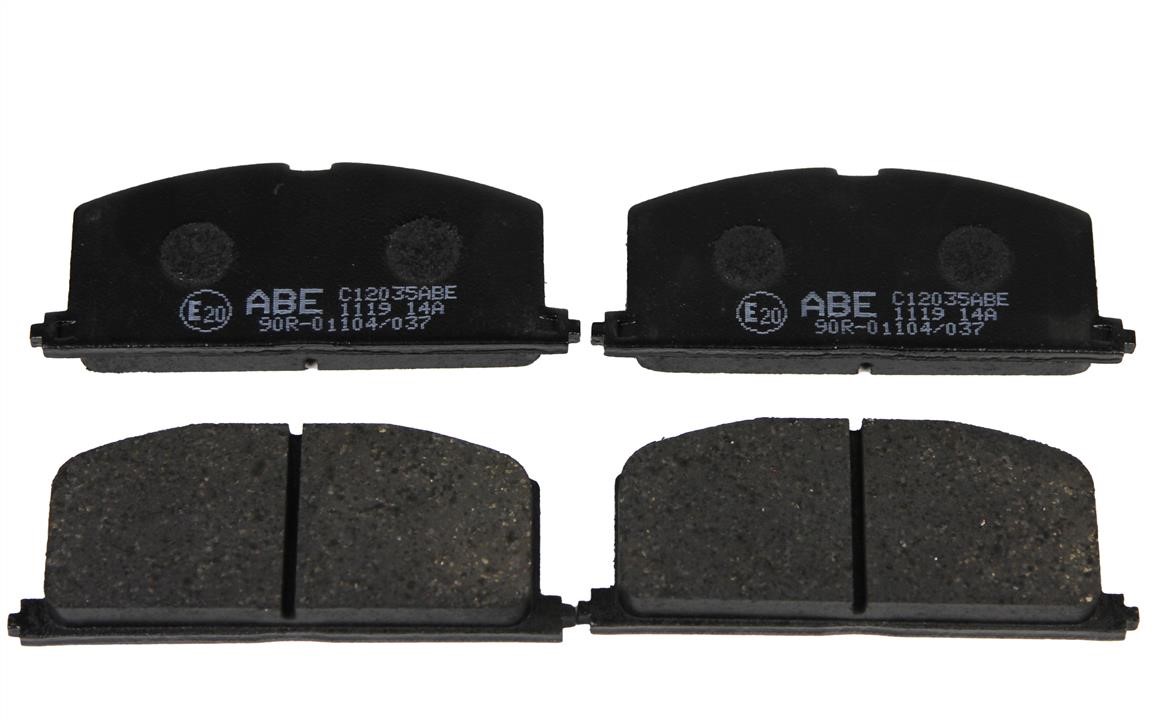 Disc brake pad set Toyota Solara: C12035ABE ABE Front disc brake pads, set