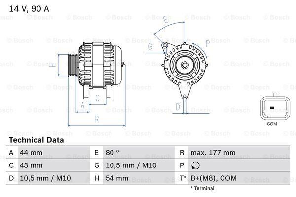 Alternator Bosch 0 986 083 390