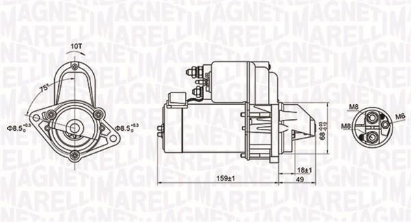 Starter Magneti marelli 063721257010