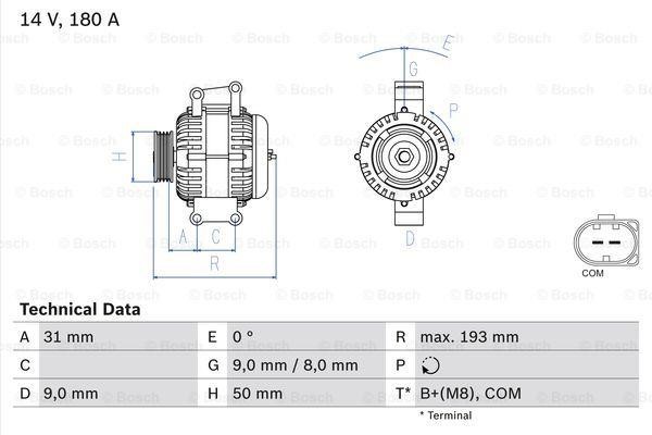 Генератор Bosch 0 986 083 220