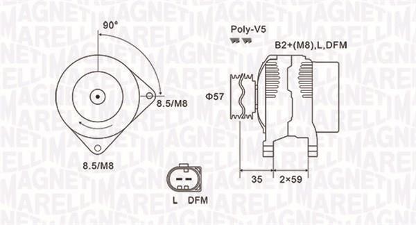 063731675010 Magneti Marelli Generator