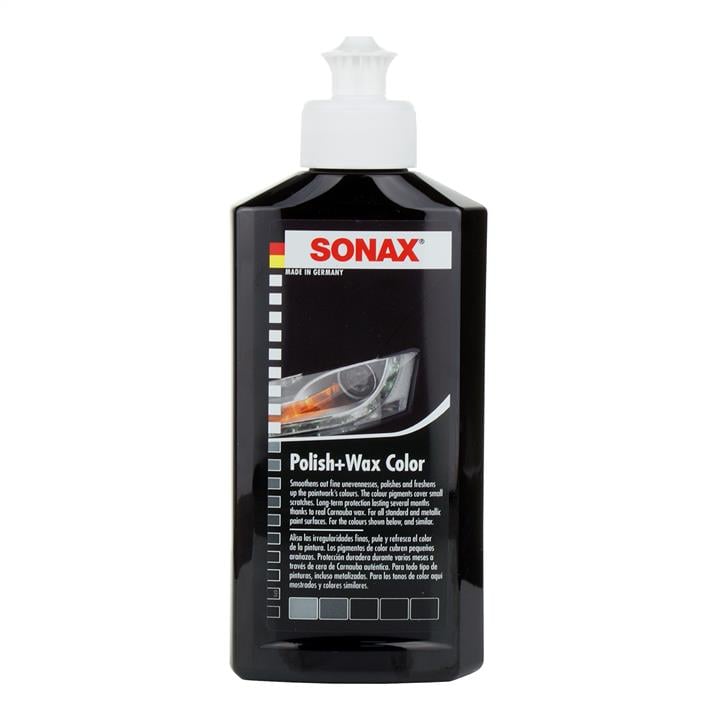 296141 Sonax Politur mit Wachs schwarz, 250ml