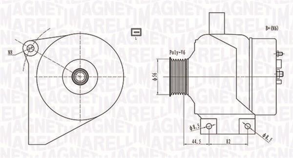 Magneti marelli 063731861010 Alternator 063731861010: Buy near me in Poland at 2407.PL - Good price!